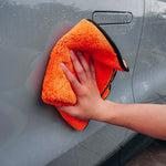 Maxshine Ultra Plush Drying Towel 1000gsm 40x40cm Orange/Black Seam-MicroFibre-Maxshine-Detailing Shed