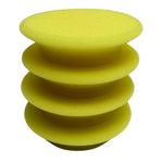 Buff and Shine Uro-Tec Yellow Polishing/finishing Foam Pad-POLISHING PAD-Buff and Shine-New Sculpted Contour Edge-2 Inch (4 Pack)-Detailing Shed