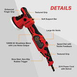 1200W Brushless Rotary Polisher Detail
