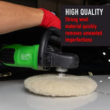 Maxshine 100% Australian Wool Buffing Pad Double Sided 9 Inch for Rotary-Polishing Pads-Maxshine-9 Inch Double Sided-Detailing Shed